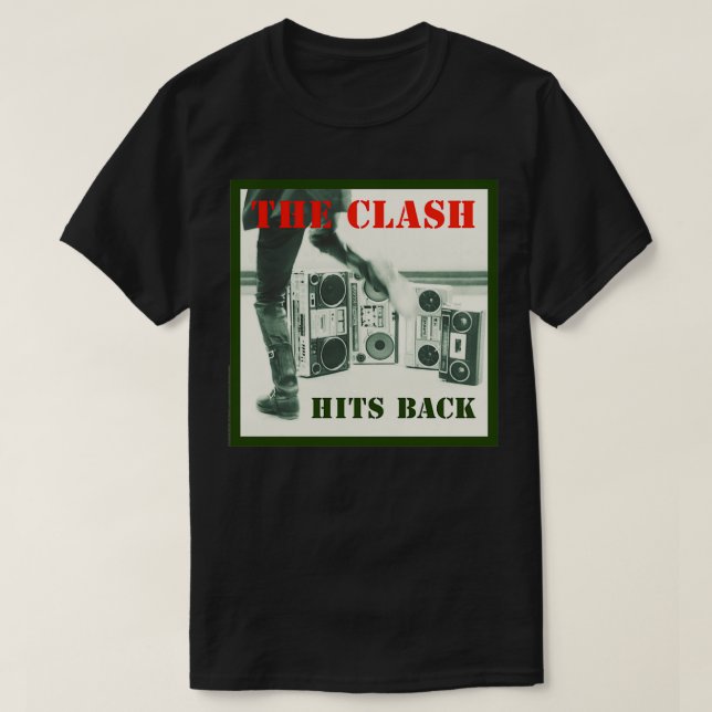 The Clash u2013 Hits Back Album  T-Shirt (Design Front)