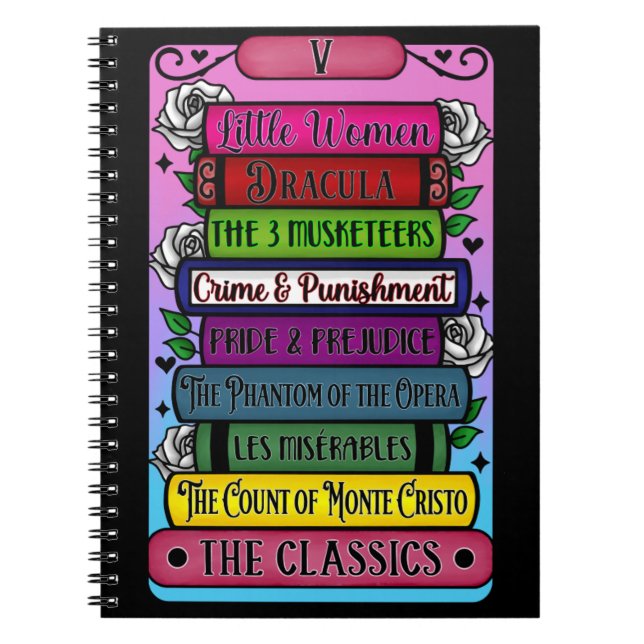 The Classic books tarot notebook (Front)
