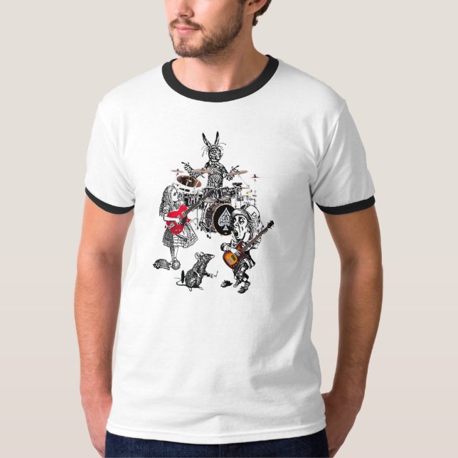 the classic mad tea party ringer T-Shirt (Front)