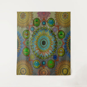 The Claws of Brachyura symbolic mandala art Tapestry