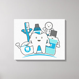 The Clean Teeth Gang Canvas Print