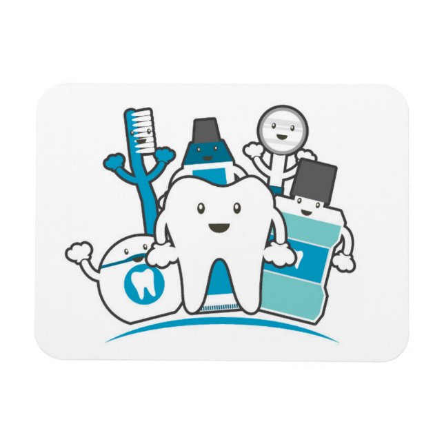 The Clean Teeth Gang Magnet (Horizontal)