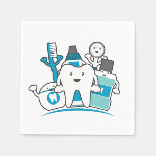 The Clean Teeth Gang Napkin
