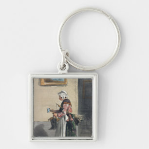 The Cleaning Lady, from 'Les Femmes de Paris' Key Ring
