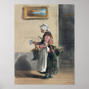 The Cleaning Lady, from 'Les Femmes de Paris' Poster