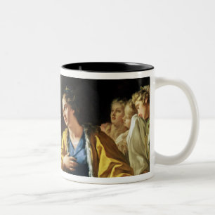 The Clemency of Alexander the Great Two-Tone Coffee Mug