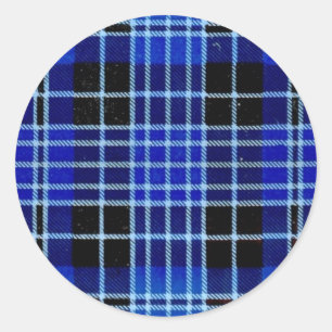 "THE CLERGY" TARTAN CLASSIC ROUND STICKER