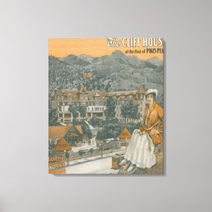 The Cliff House & Pikes Peak Canvas Print