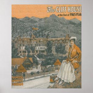 The Cliff House & Pikes Peak Poster