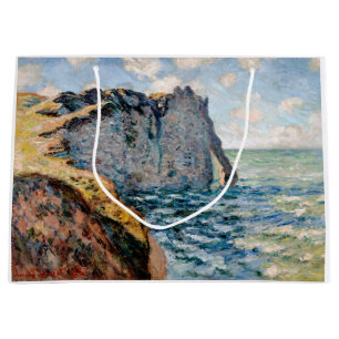The Cliff of Aval, Monet Large Gift Bag