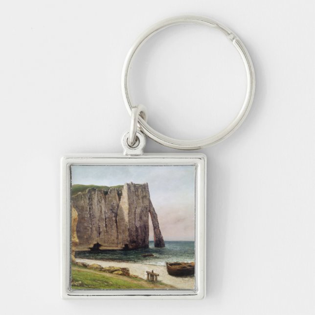 The Cliffs at Etretat, 1869 Key Ring (Front)