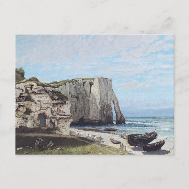 The Cliffs at Etretat after the storm, 1870 Postcard (Front)
