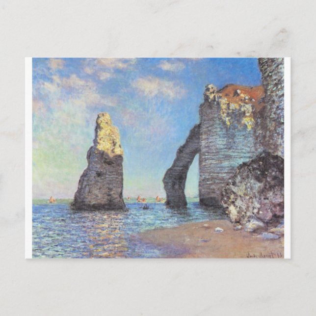 The Cliffs at Etretat - Claude Monet Postcard (Front)