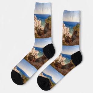 The Cliffs of the Island of Mon by Louis Gurlitt Socks