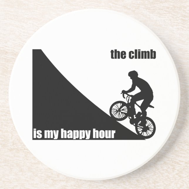 The Climb Is My Happy Hour Coaster (Front)