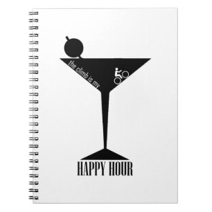 The Climb Is My Happy Hour Spiral Notebook