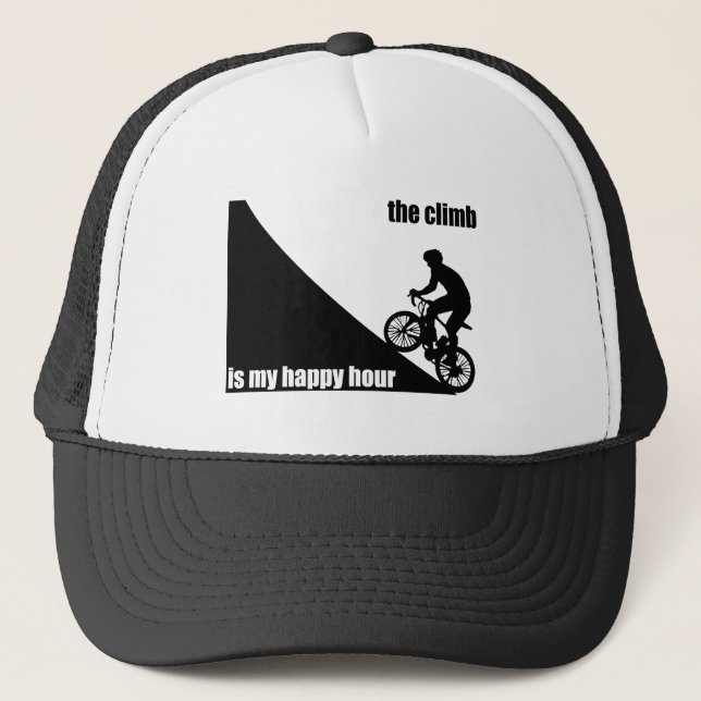 The Climb Is My Happy Hour Trucker Hat (Front)