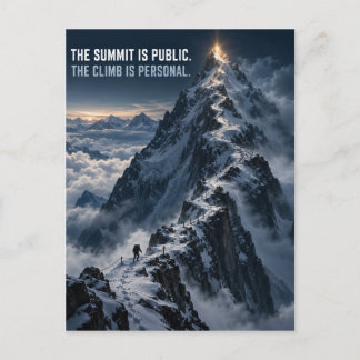 The Climb Is Personal Postcard