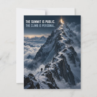The Climb Is Personal Thank You Card