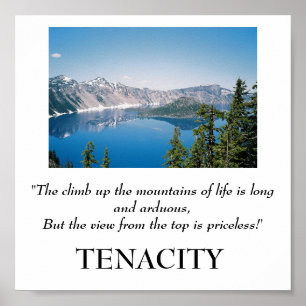 The climb up the mountains of life poster