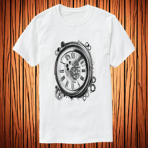The clock   AI Art Poster T-Shirt