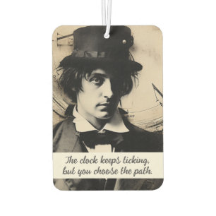 The clock keeps ticking, but you choose the path car air freshener
