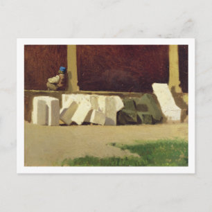 The Cloister (oil on canvas) Postcard