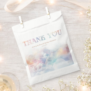 The Cloud Nine Rainbow  fluffy cloud Baby Shower  Favour Bags