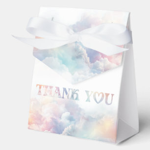 The Cloud Nine Rainbow  fluffy cloud Baby Shower  Favour Box