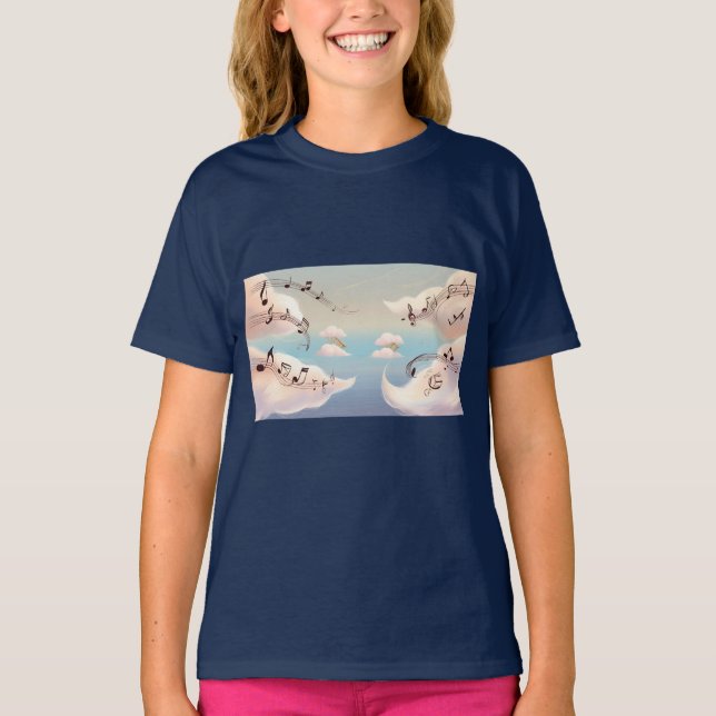 the clouds moved by music T-Shirt (Front)