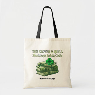 The Clover & Quill: Heritage Irish Cafe Celtic  Tote Bag