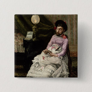 The Clown 15 Cm Square Badge