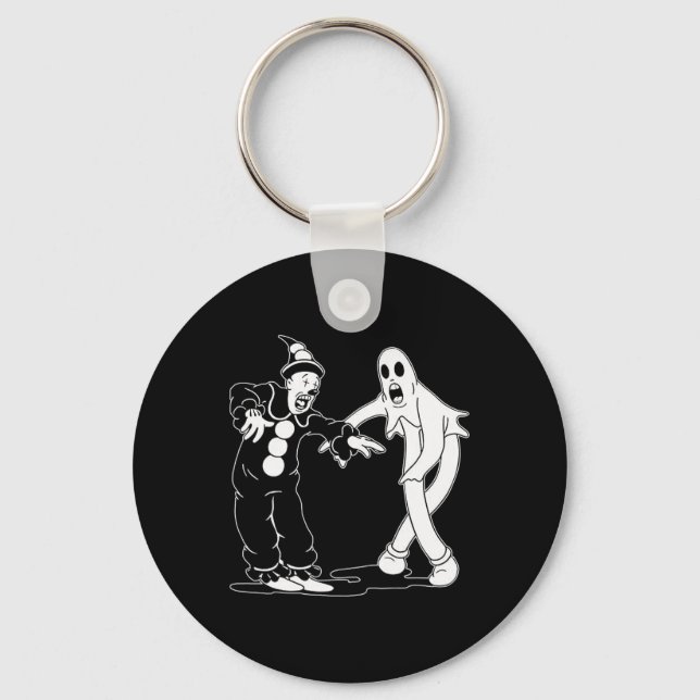 The Clown And Ghost Dancing  Key Ring (Front)