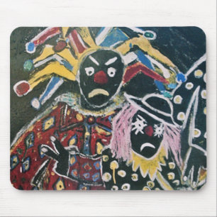 THE CLOWN AND JESTER MOUSE PAD