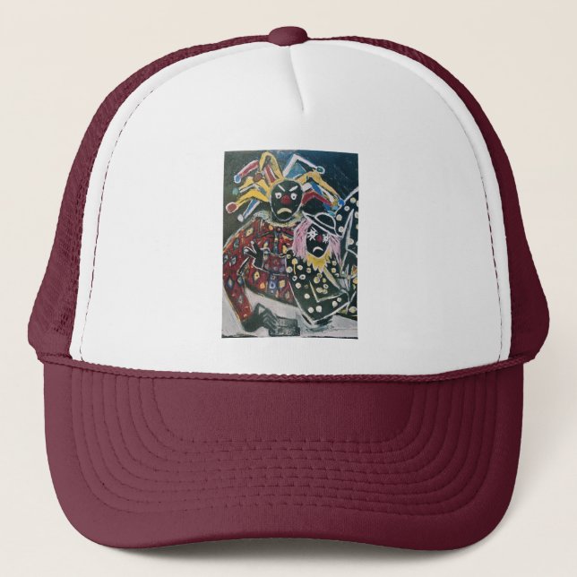 THE CLOWN AND JESTER TRUCKER HAT (Front)