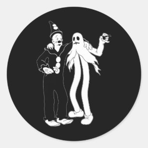 The Clown Ghost Classic Round Sticker