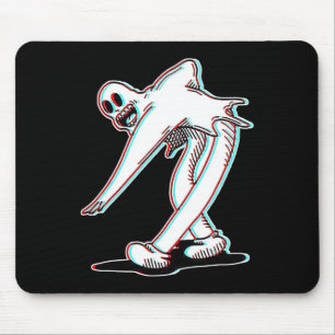The Clown Ghost Glitch Dancing Mouse Pad