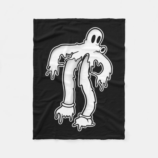 The Clown Ghost Gothic Melting  Fleece Blanket (Front)