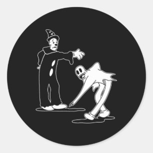 The Clown Ghost Magic Dance Classic Round Sticker