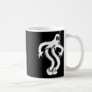 The Clown Ghost Shaky Spooky Blackwork Coffee Mug