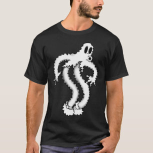 The Clown Ghost Shaky Spooky Blackwork  T-Shirt
