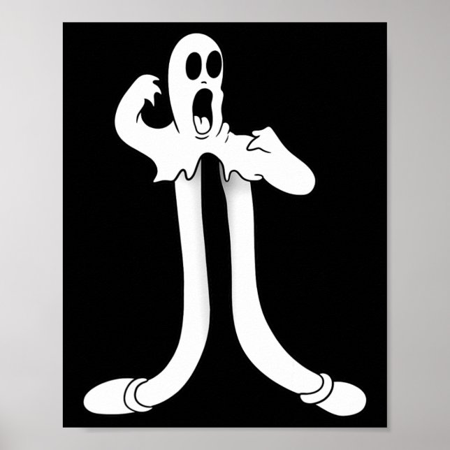 The Clown Ghost Splits Blackwork  Poster (Front)