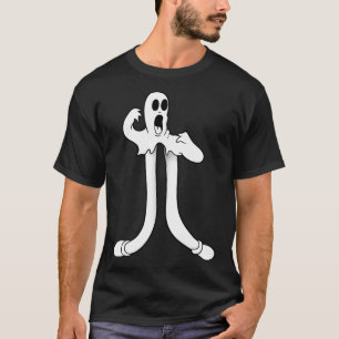 The Clown Ghost Splits Blackwork T-Shirt