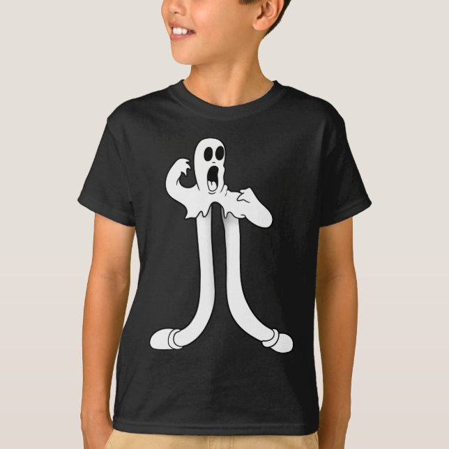 The Clown Ghost Splits Blackwork  T-Shirt (Front)