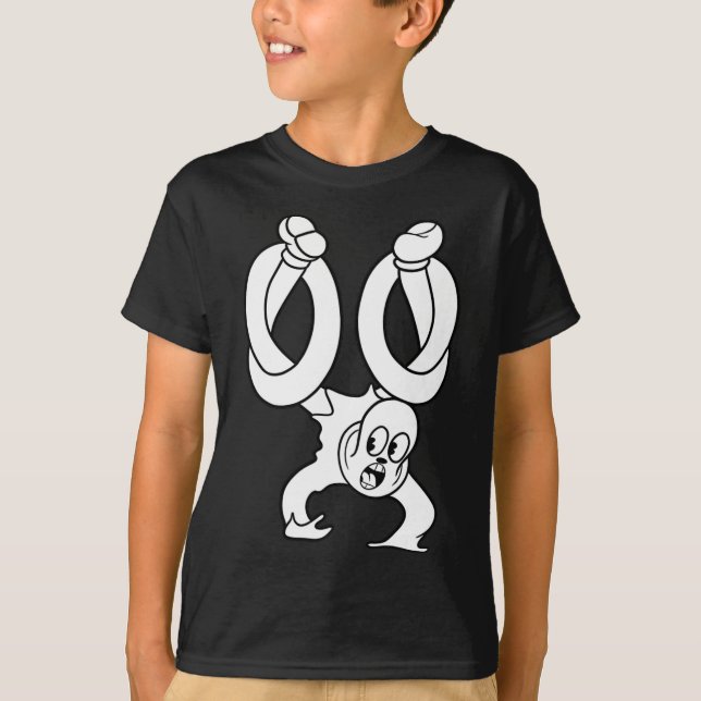 The Clown Ghost Twisted Blackwork  T-Shirt (Front)
