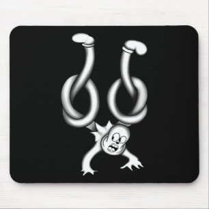 The Clown Ghost Twisted Up Mouse Pad