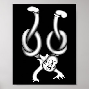 The Clown Ghost Twisted Up Poster