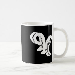 The Clown Ghost Twisty Blackwork Coffee Mug