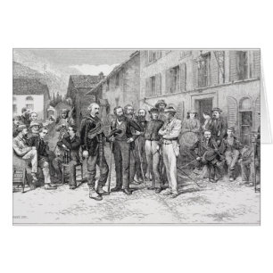 The Club Room of Zermatt in 1864, from 'The Ascent