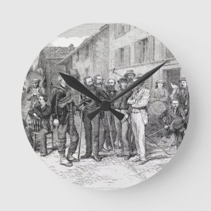 The Club Room of Zermatt in 1864, from 'The Ascent Round Clock